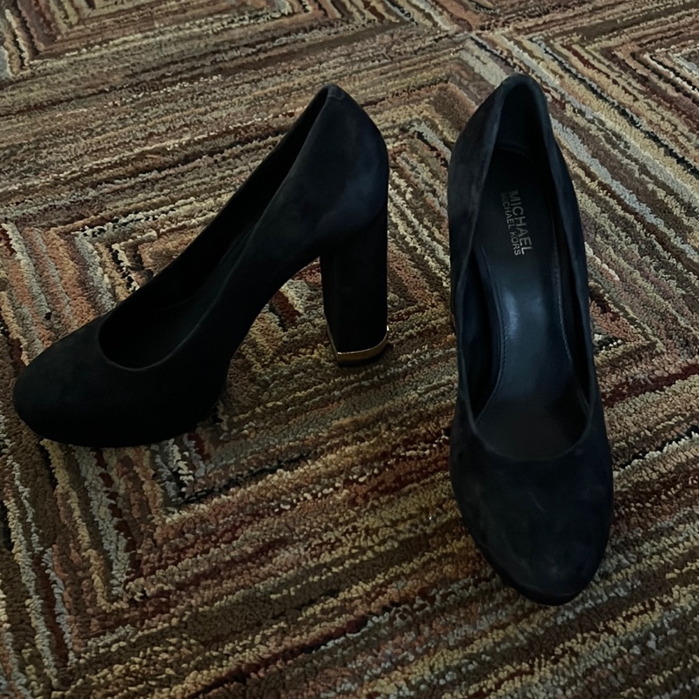 Michael Kors Tall Wedge Heels, velvet material